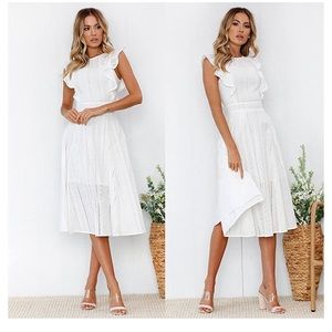 White Midi Dress